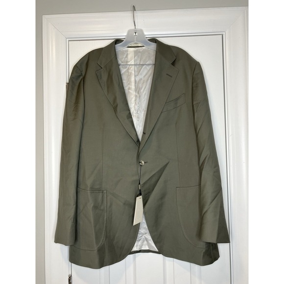 Suitsupply Men's Suit Jacket Blazer 100%wool Mid Green Size‎ 56